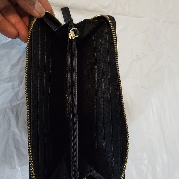 Michael Kors Black and Gold Studded Zippy Wallet - Picture 7 of 9